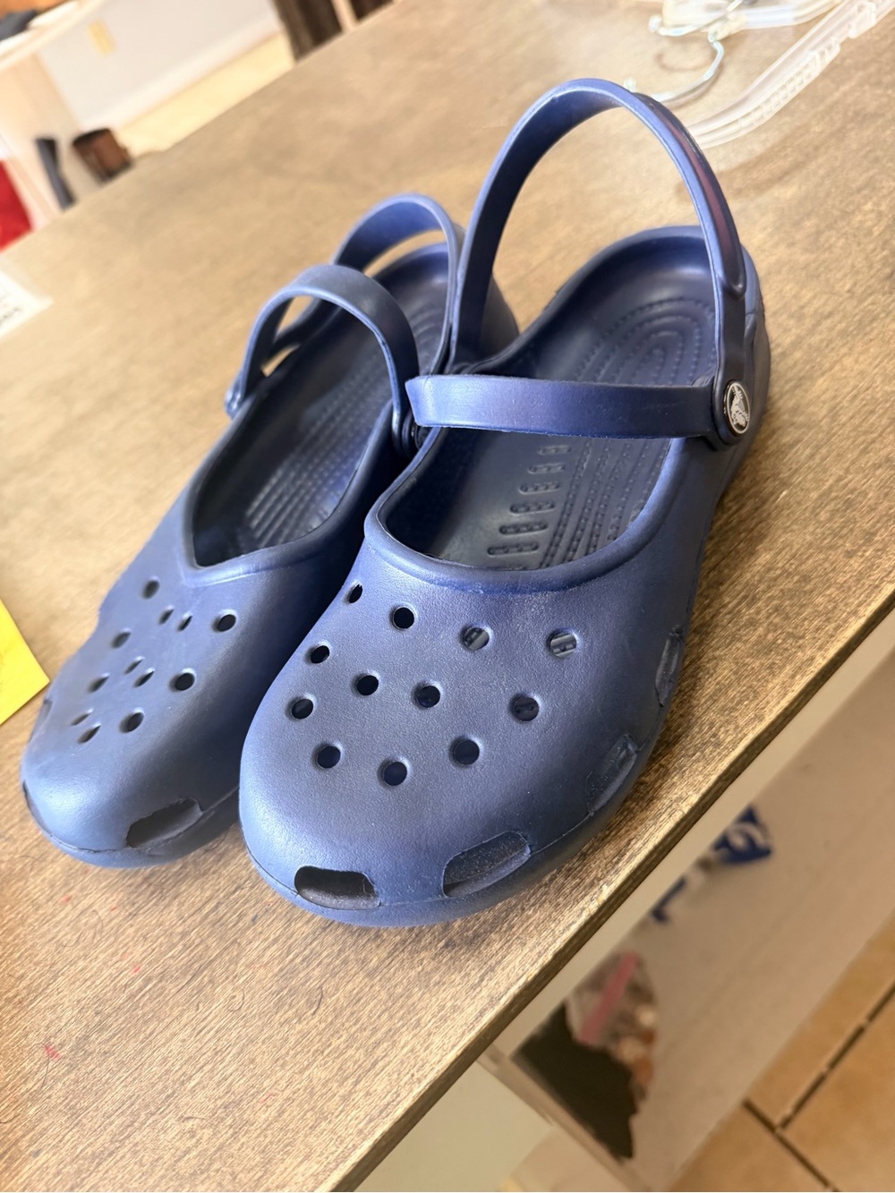 Crocs Navy Mary Jane Sandals